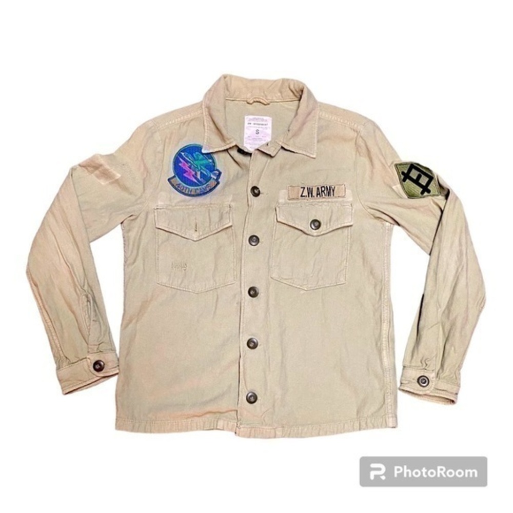 Zara military patch long sleeve